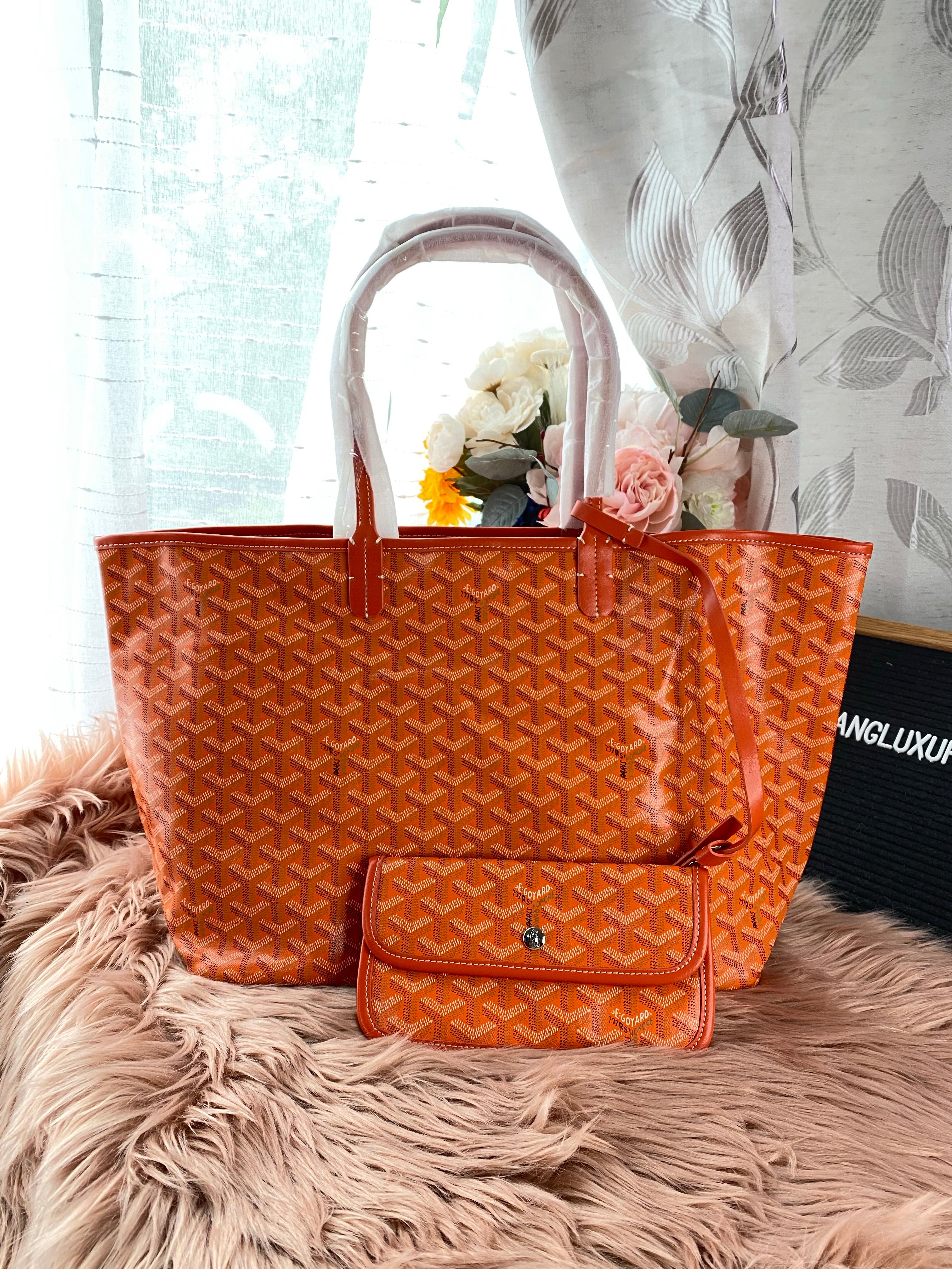TOP Goyard Monogram St. Louis GM Tote - Orange