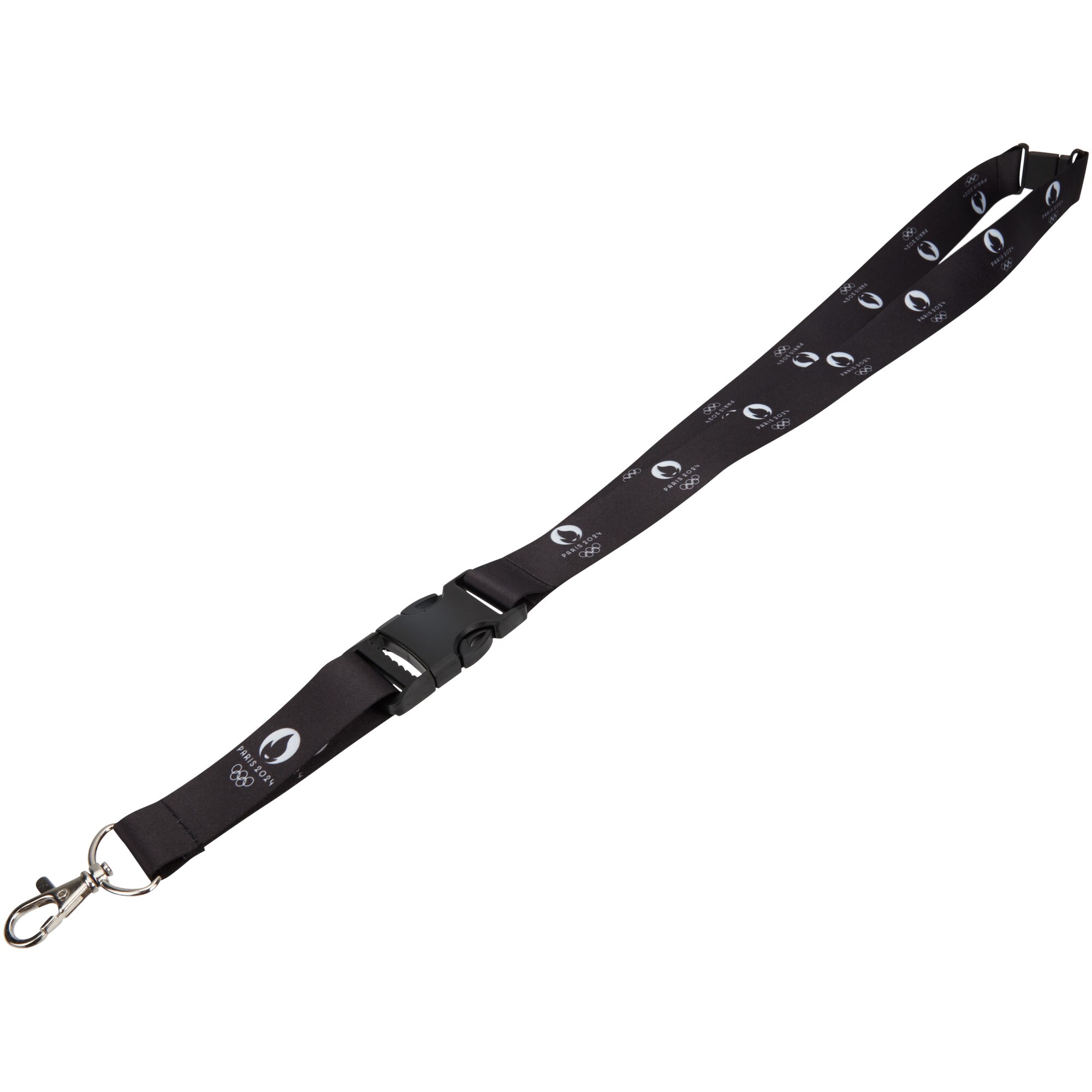 Paris 2024 Olympics Black Lanyard