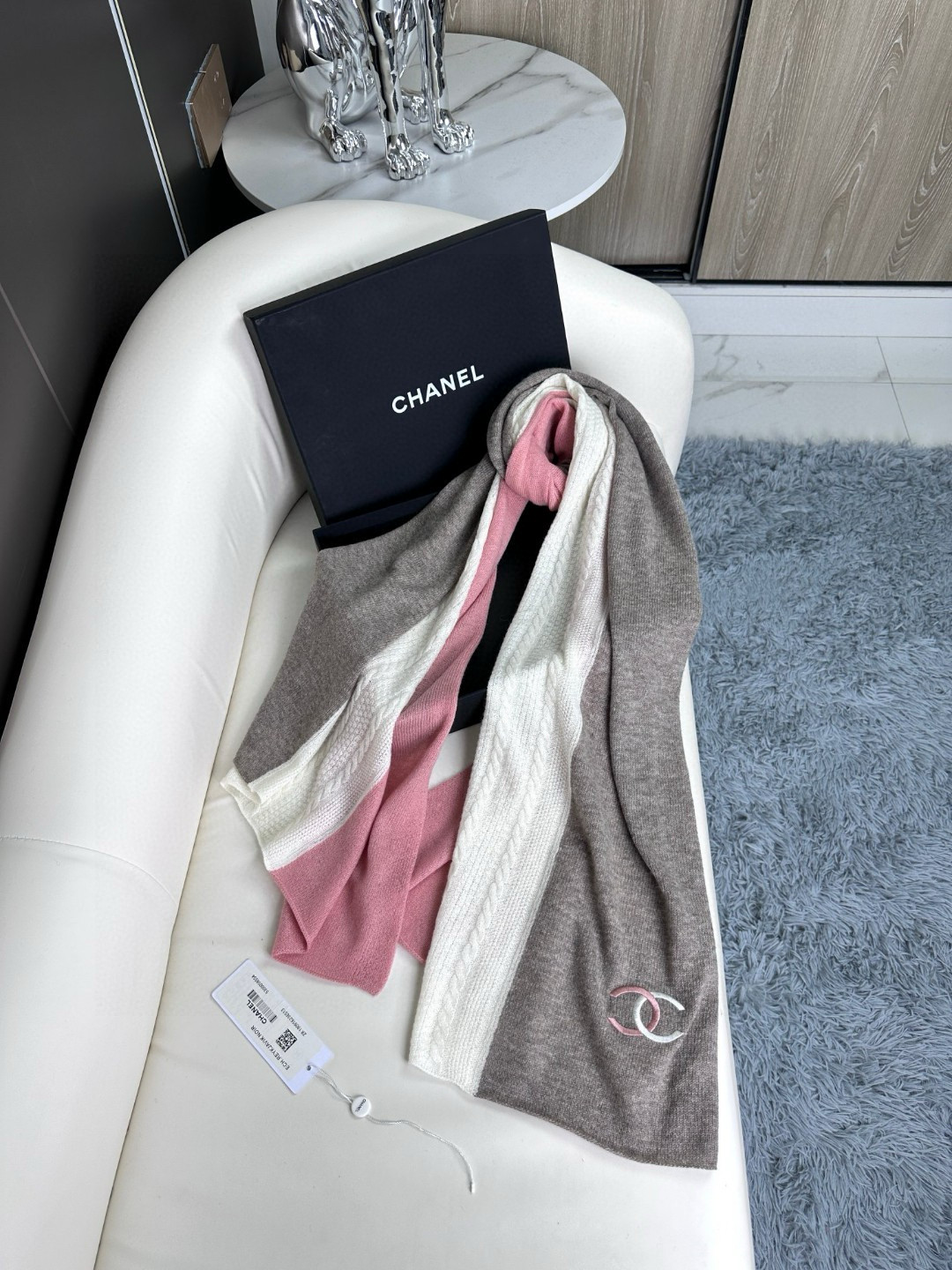 TOP Chanel Scarf with Color Matching 70x195 cm - 3 Colors