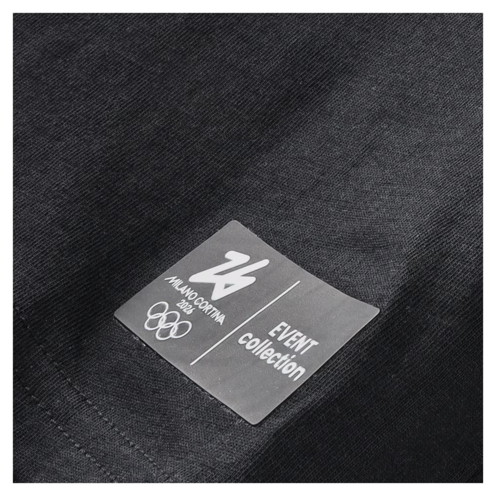 Milano Cortina 2026 Olympics Large Logo T-Shirt - Black - Junior