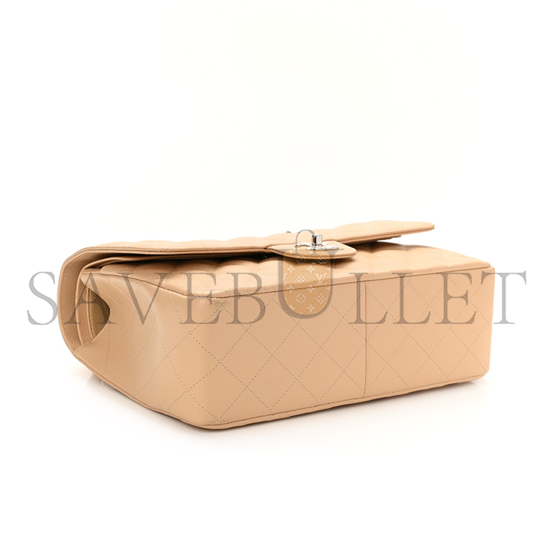 CHANEL MASTER CAVIAR QUILTED JUMBO DOUBLE FLAP (30*19*9cm)