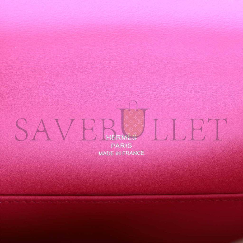 HERMES MINI KELLY POCHETTE MAGNOLIA SWIFT PALLADIUM HARDWARE (22*14*7cm)