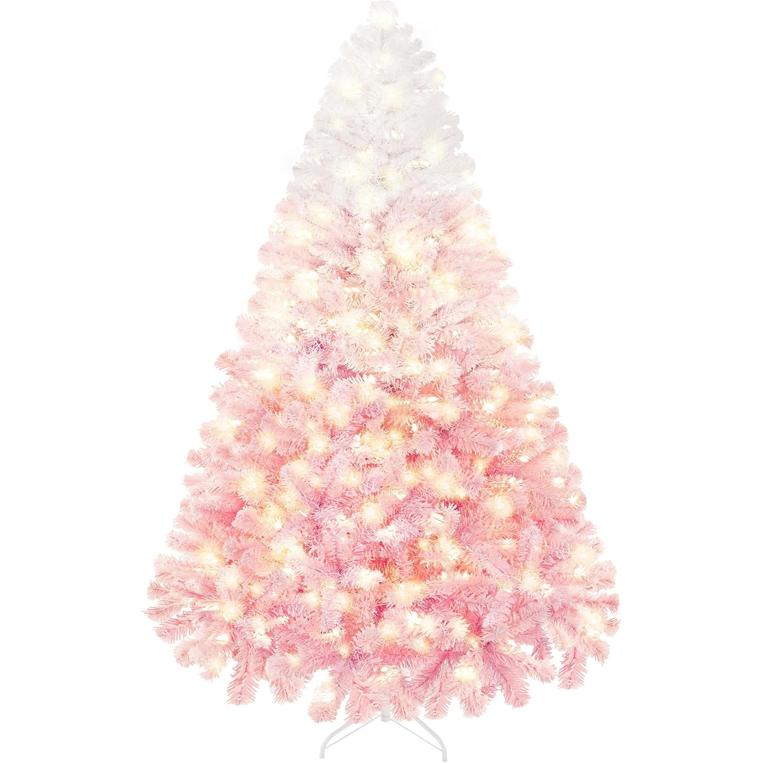 Yaheetech Pre-Lit Snow Flocked Artificial Christmas Tree, 1750 Lights