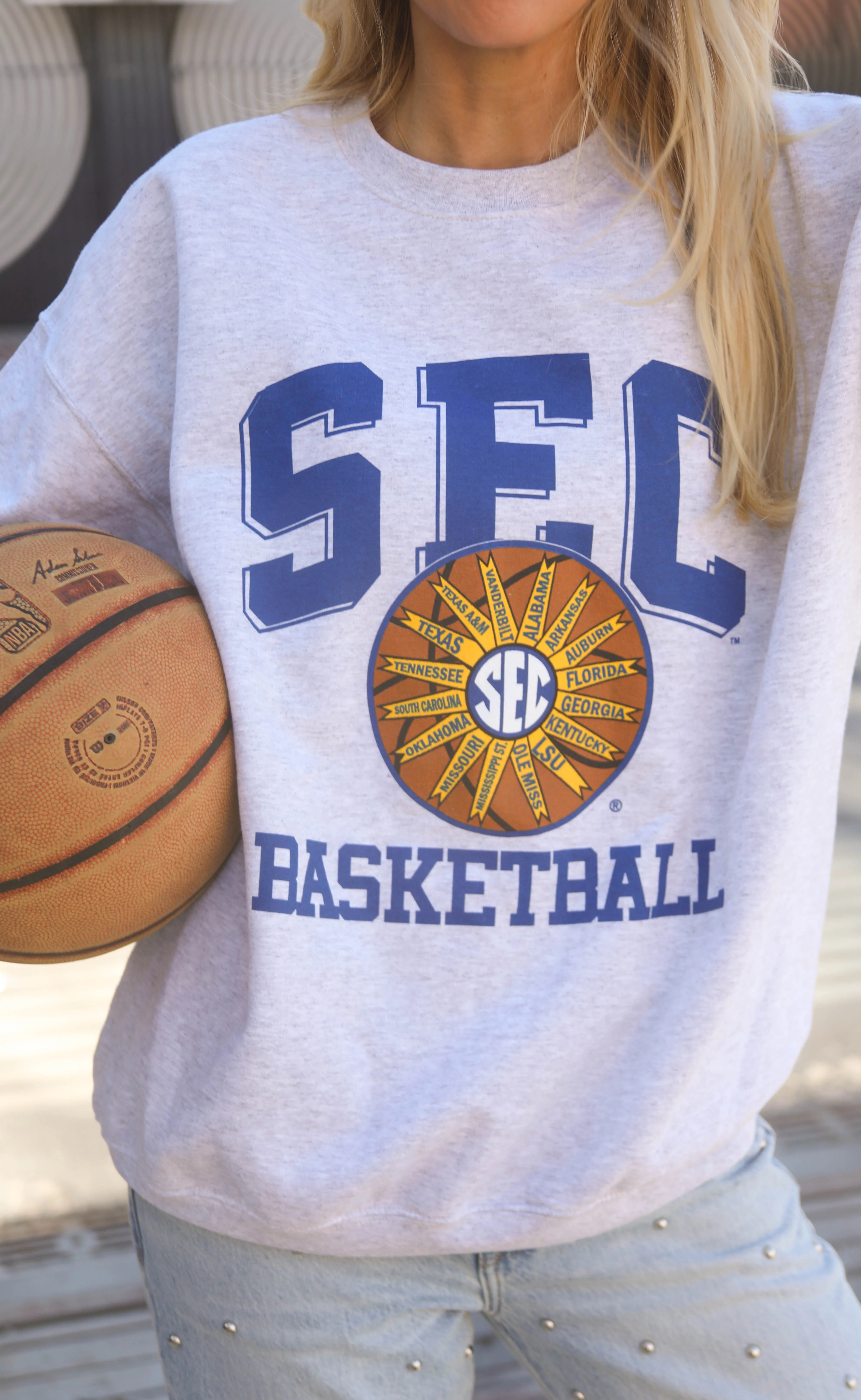 charlie southern: sec retro basketball sweatshirt