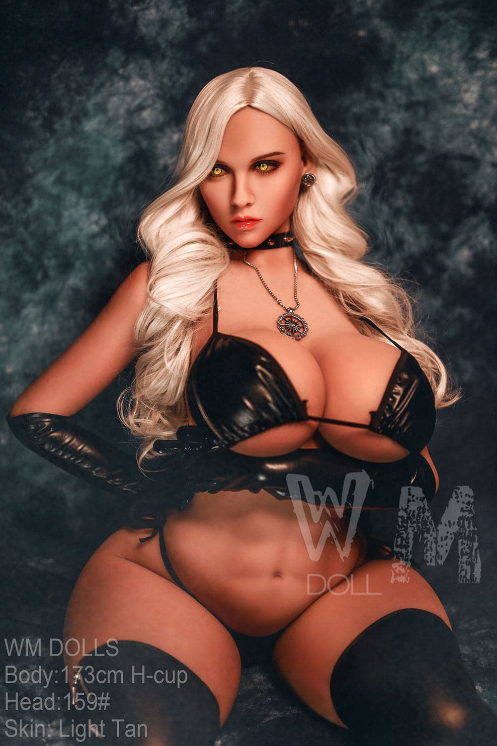 173cm/5ft8 H-Cup Blonde Big Booty BBW Sex Doll with #159 Head
