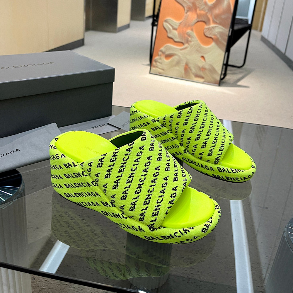 Balenciaga  Chunky Heel Sandals Slide Sandal(Replica)