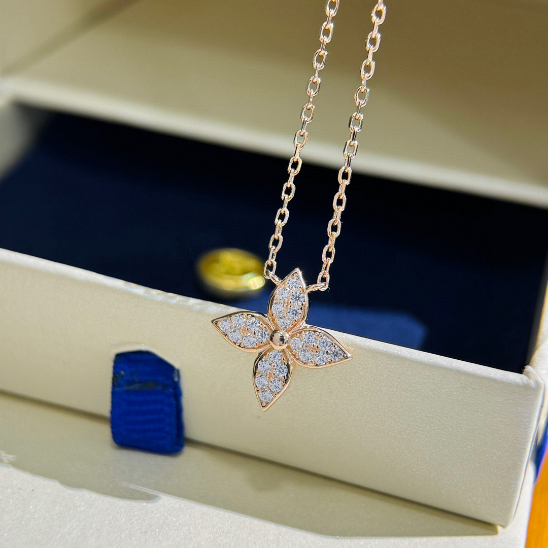 TOP Louis Vuitton LV Necklace - Gold
