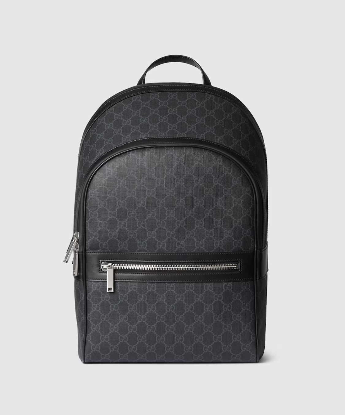 TOP GUCCI Leather Backpack  28*44*15.5cm - Black