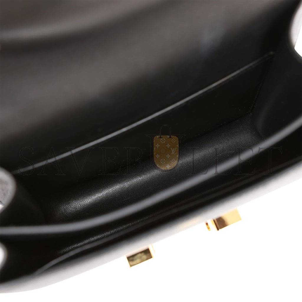 Hermes Constance 18 Black Epsom Gold Hardware