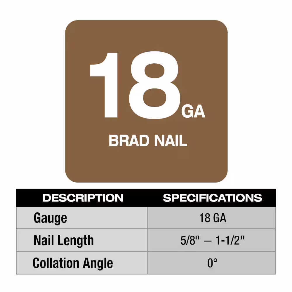 M12 FUEL 12-Volt Lithium-Ion Brushless Cordless 18-Gauge 1-1/2 in. Compact Brad Nailer (Tool Only)