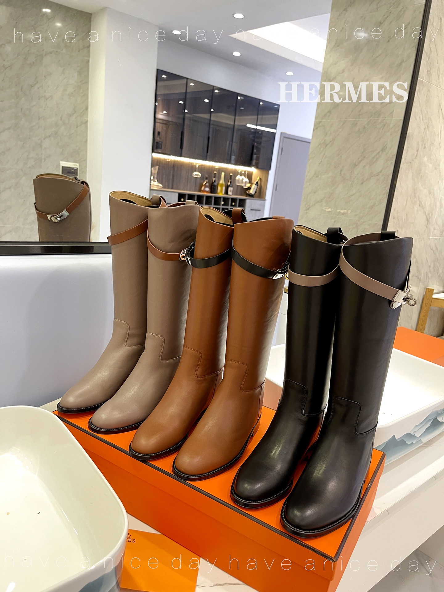 TOP HERMES The Most Classic Western Boots - 2cm - Three Colors - SHW