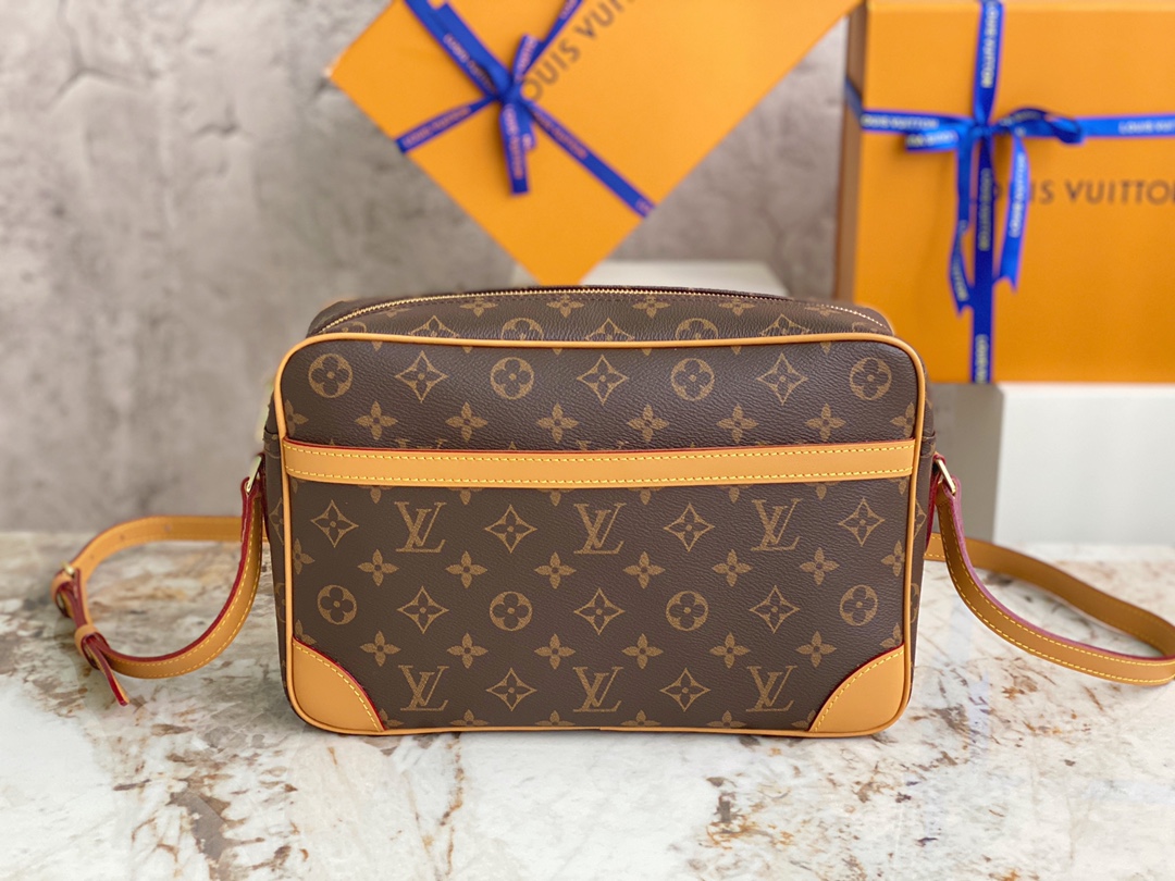 TOP Louis Vuitton LV Vintage Monogram Bag 23.5*15.5*5.5cm/29×19×7.5cm - Brown