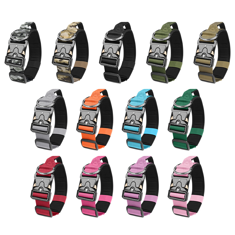 New dog collar: bite-resistant, waterproof, tactical dog collar, adjustable pet tactical collar, dog leash - PawPro UK