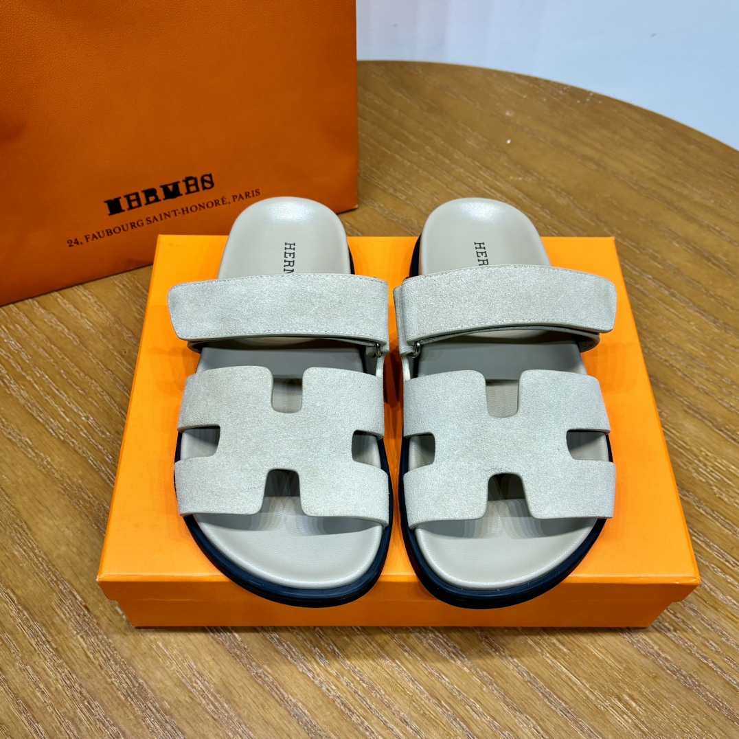 Hermès Chypre leather sandals （Replica）