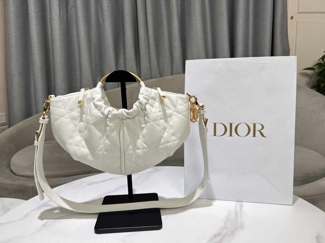 TOP Christian Dior Dumpling Sheepskin Bag 36x 27cm - 2 Colors