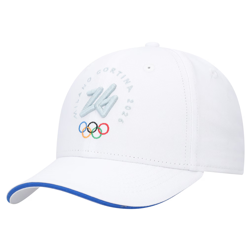 Milano Cortina 2026 Olympics Large Logo Baseball Cap - White