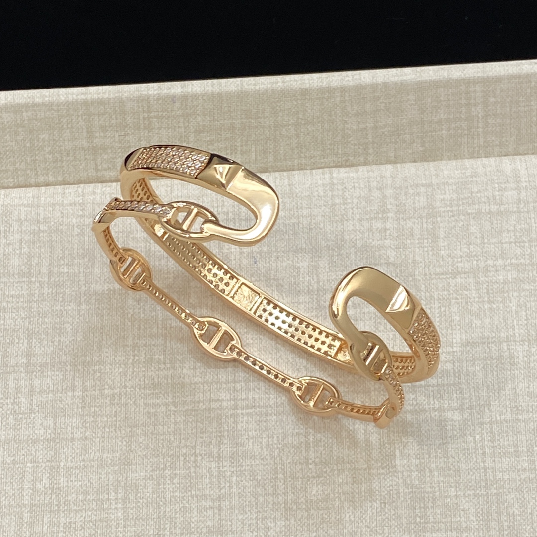 TOP HERMES Bracelet - Rose Gold