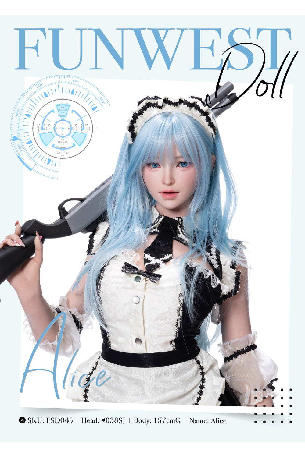 157cm/5ft2 G-cup Silicone Sex Doll (Optional Realistic Skin Texture) - FSD045 #038SJ Alice