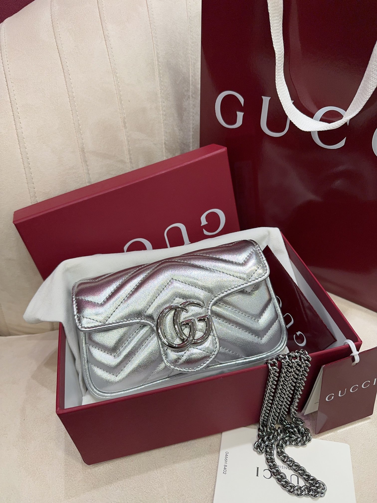 TOP GUCCI Geometric Series GG Marmont Bags 16.5*10*5cm /22*13*5cm - 2 Color