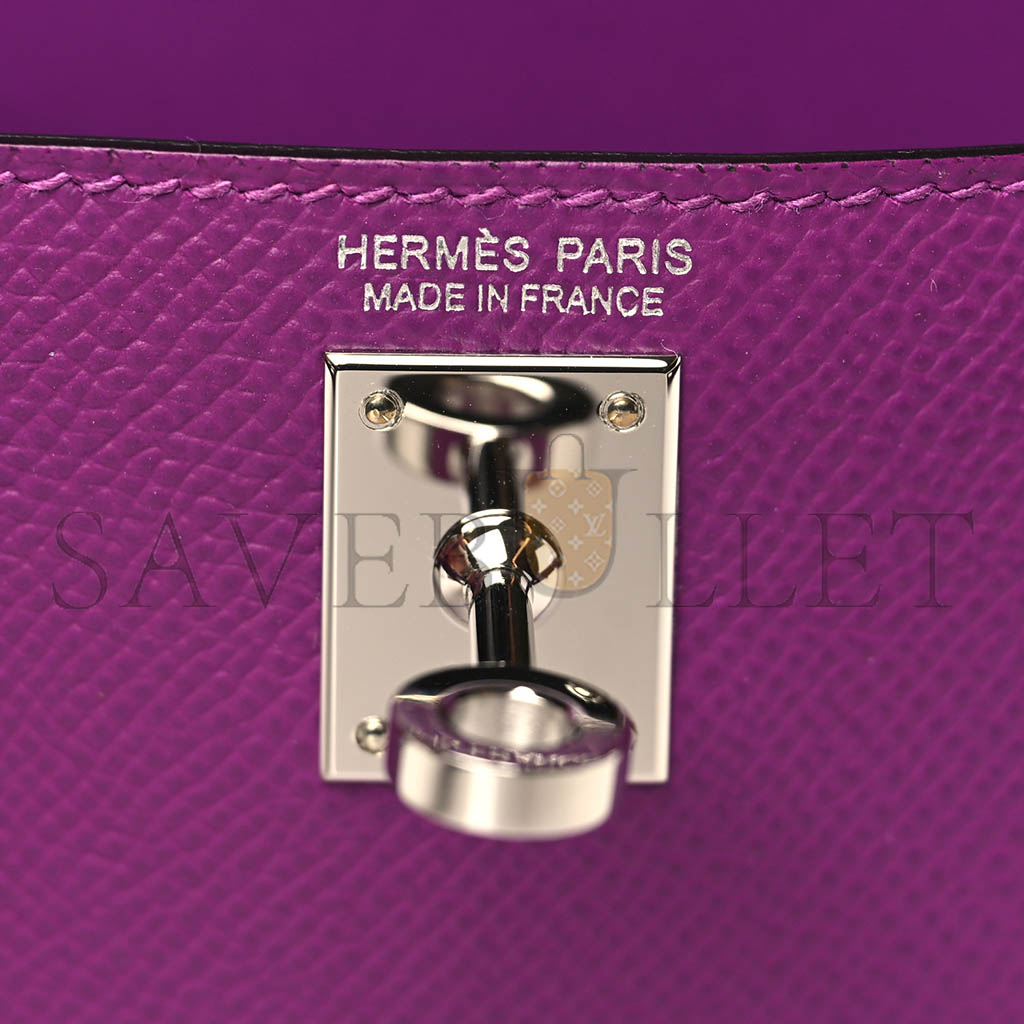 HERMÈS EPSOM MINI KELLY SELLIER 20 ANEMONE (19*12*5.5cm)