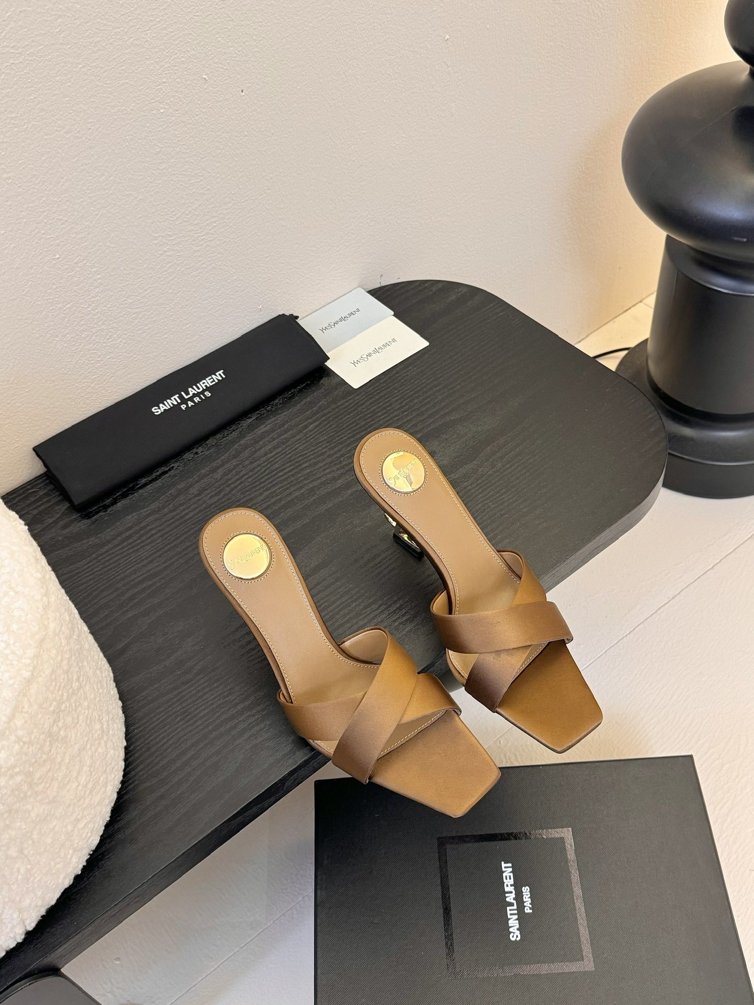 TOP Yves Saint Laurent YSL 25ss High-Heeled Sandals - 2 Colours