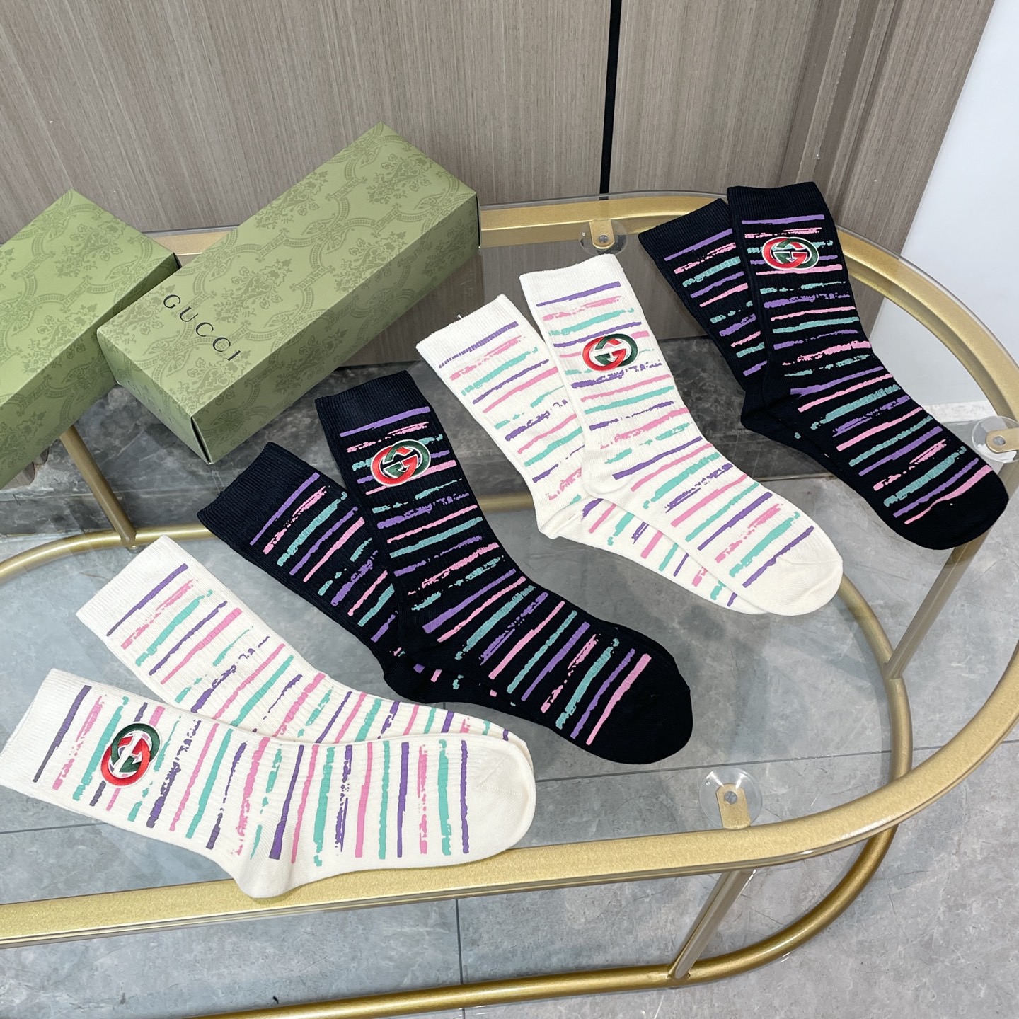 TOP GUCCI Socks - 4 Pieces as a Set