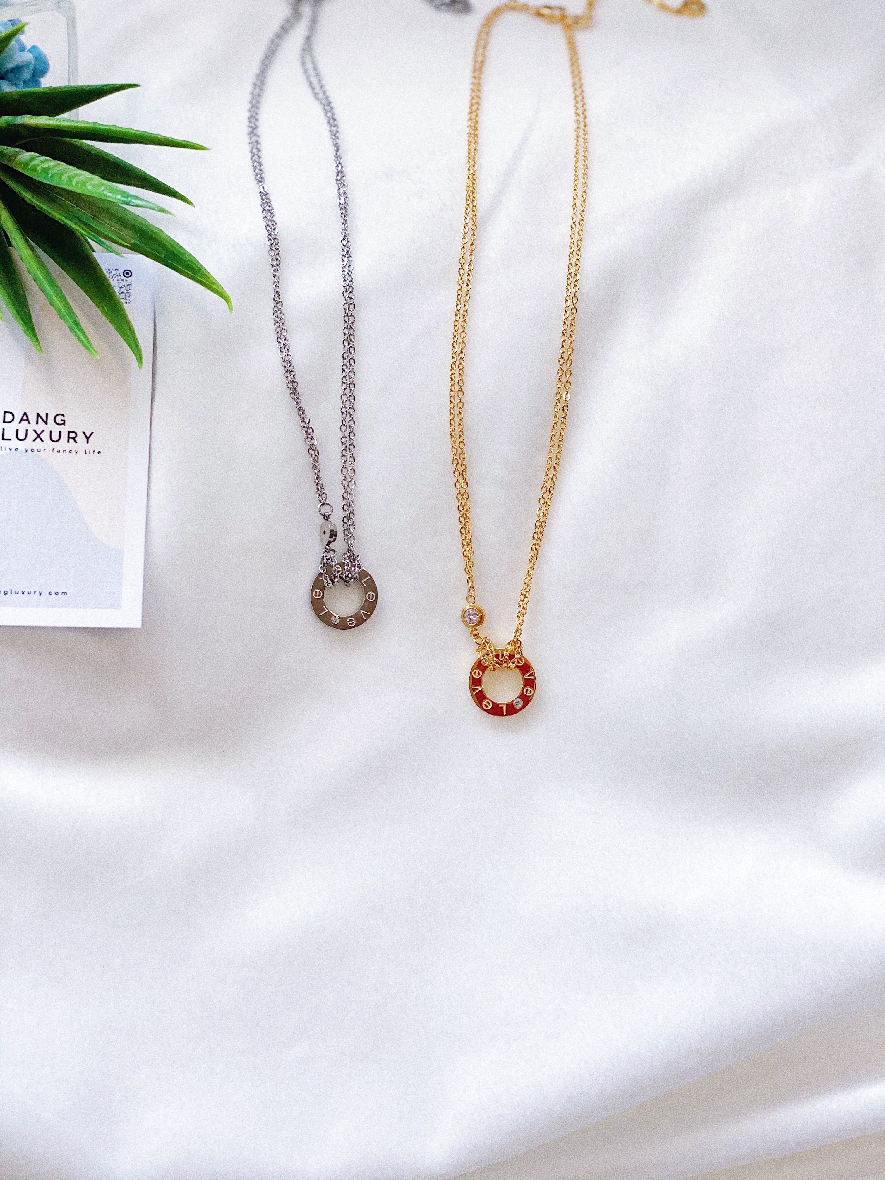 TOP Cartier Love Double Chain Necklace