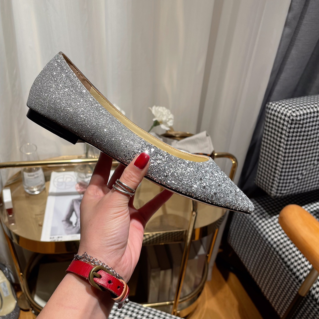 Jimmy Choo Love Flat cusp  Slide Sandal (Replica)