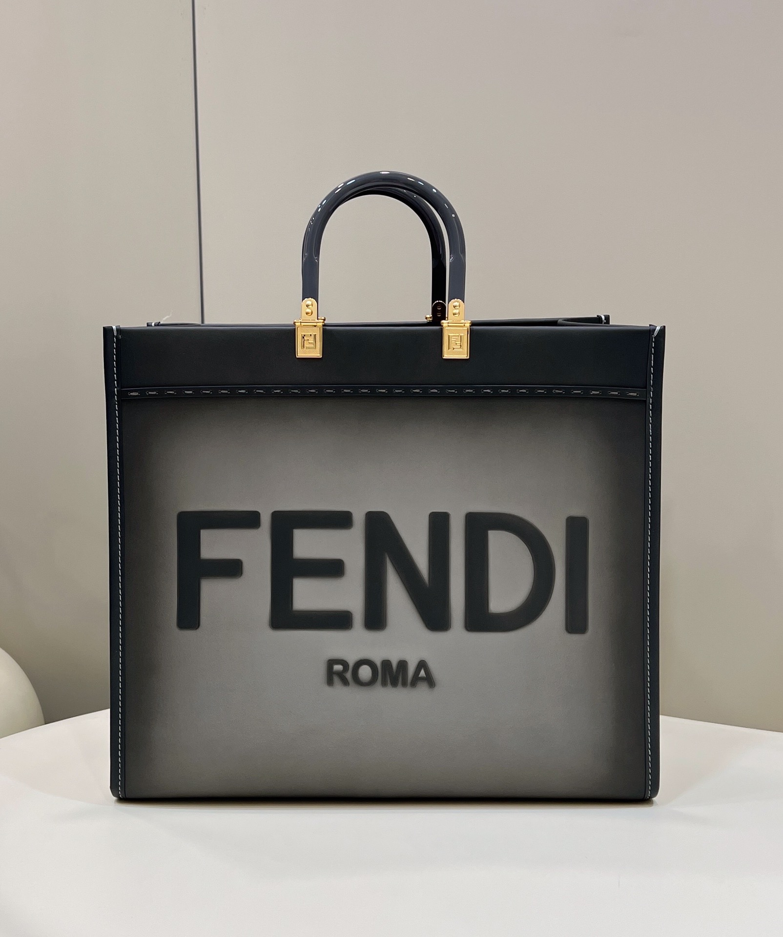 TOP FENDI Calfskin Medium Sunshine Tote 40×17×37cm - 3 Colors