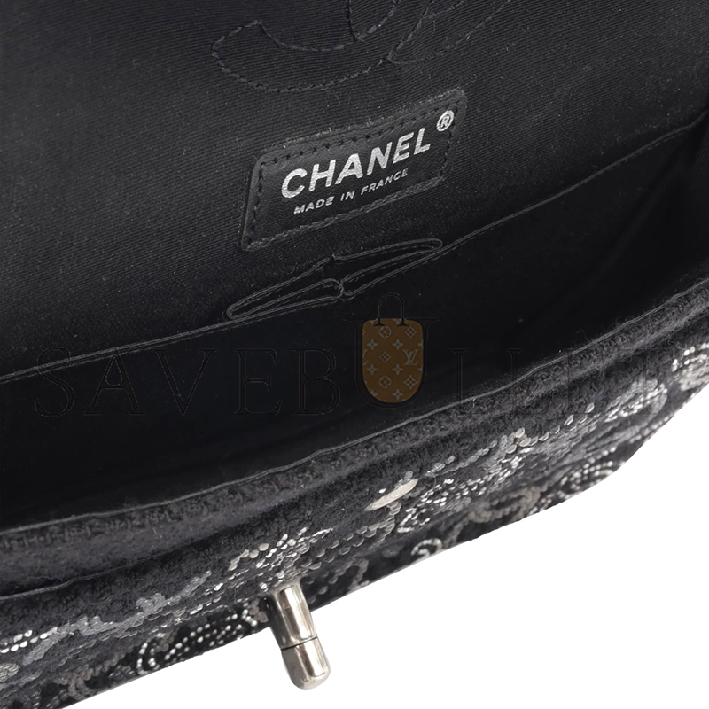CHANEL STRASS CRYSTAL MEDIUM CLASSIC FLAP BAG (25.5*15.5*6.5cm)