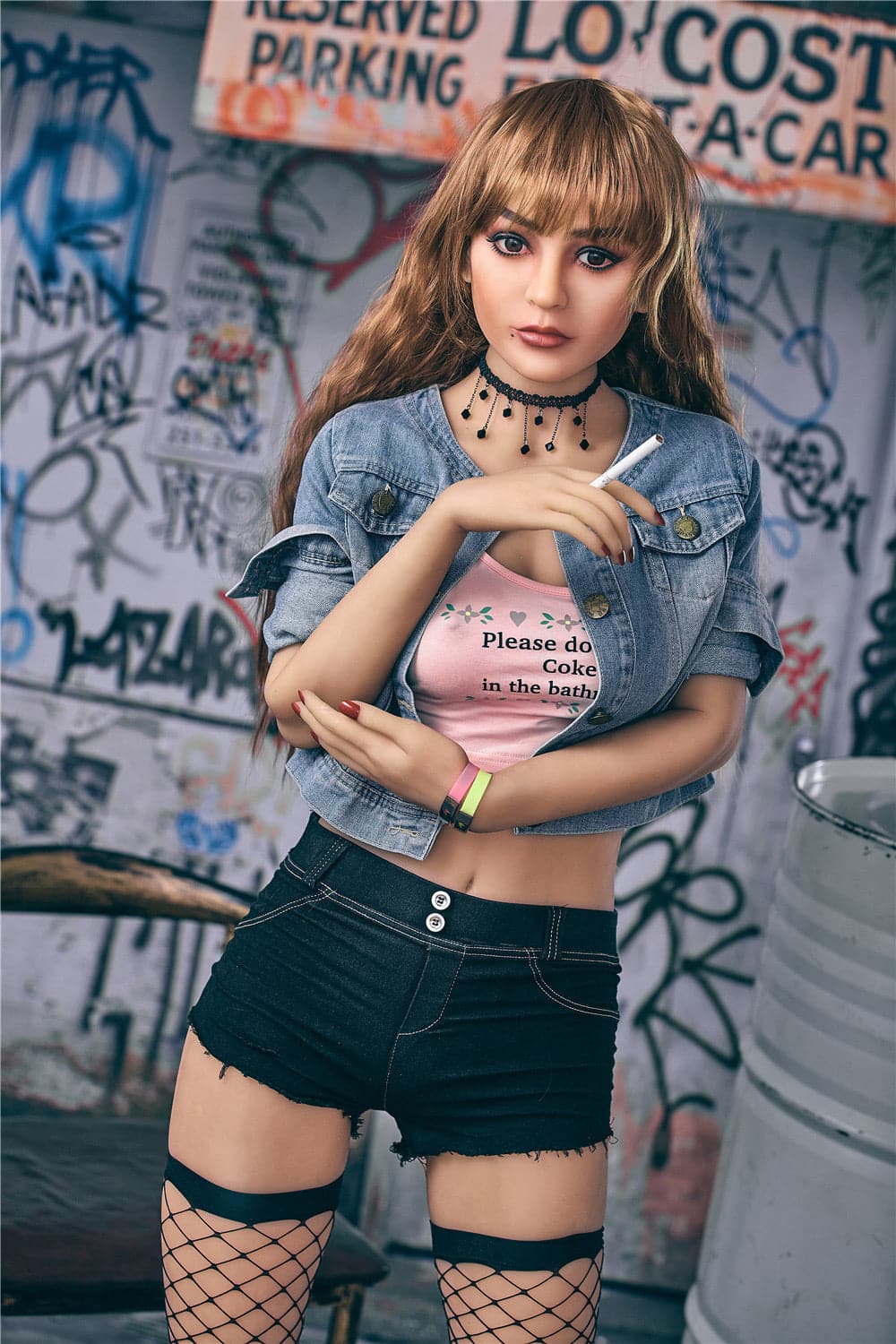 163cm/5ft4 C-Cup Rock Women Small Tits Sex Doll with #72 Head - Julia