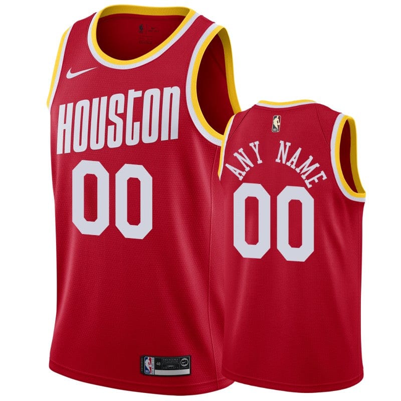 Custom Houston Rockets Throwback Jersey