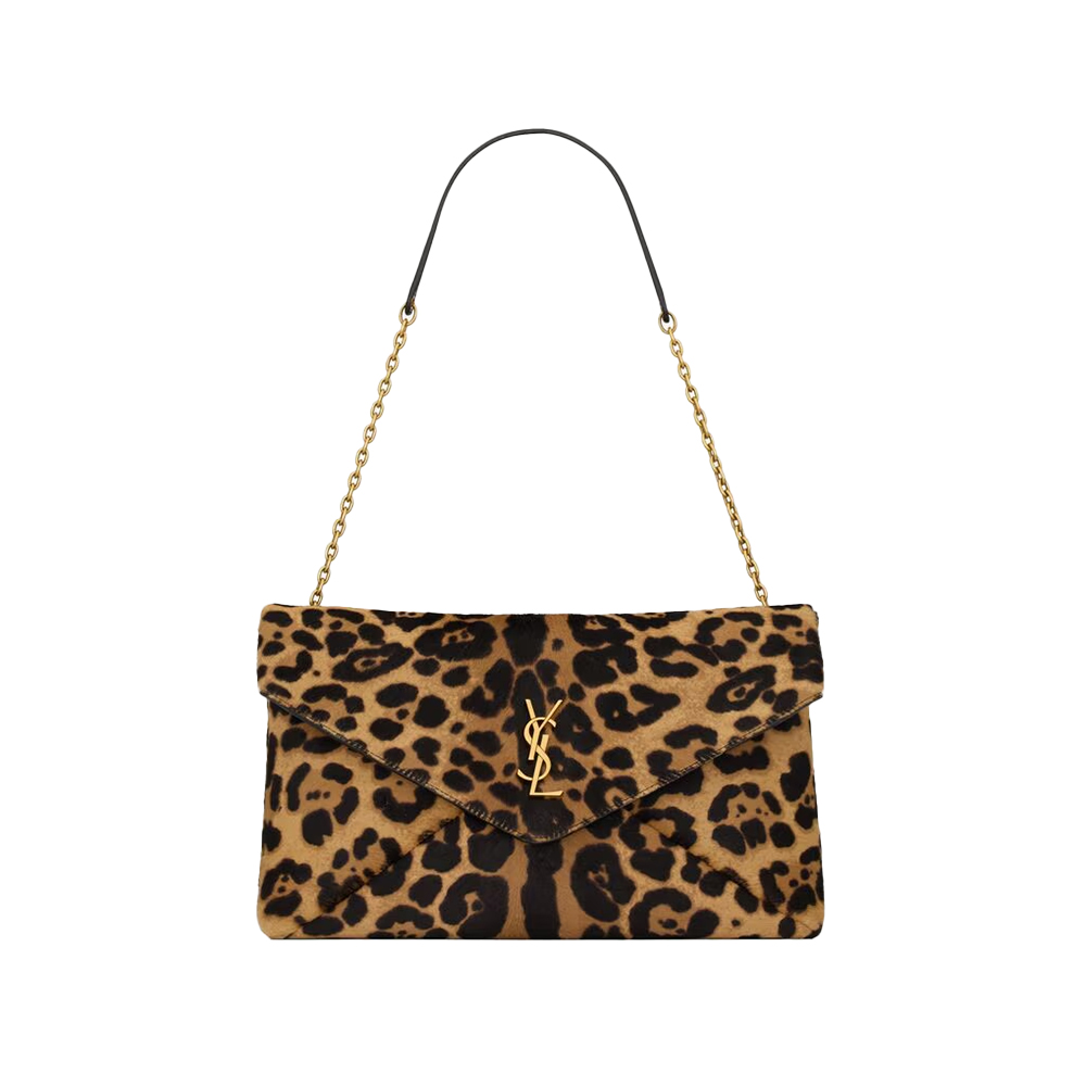 Saint Laurent CASSANDRE large pouch on chain in pony hair leather (Replica)