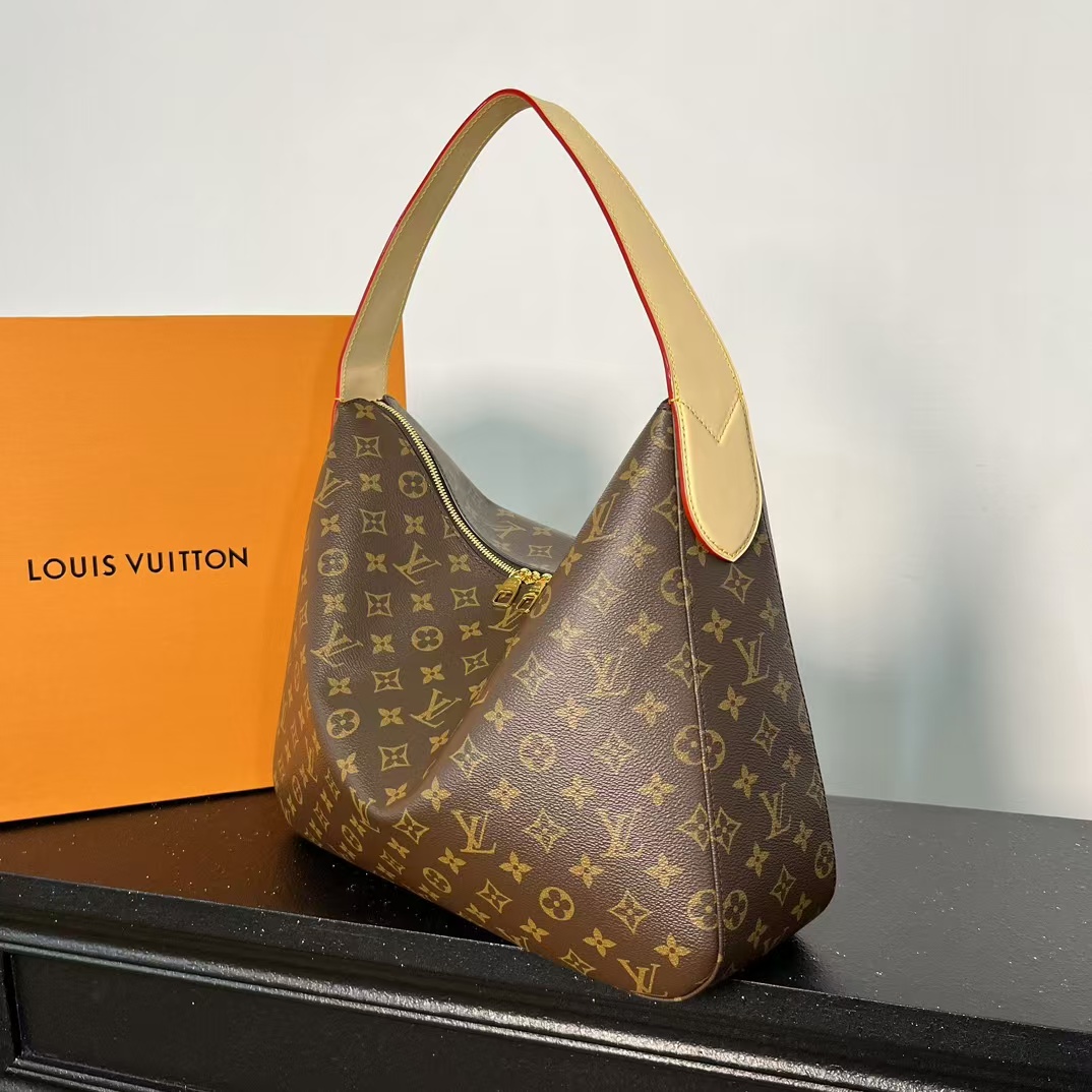 TOP Louis Vuitton LV Slouchy MM Bag 29x11x40cm - Brown