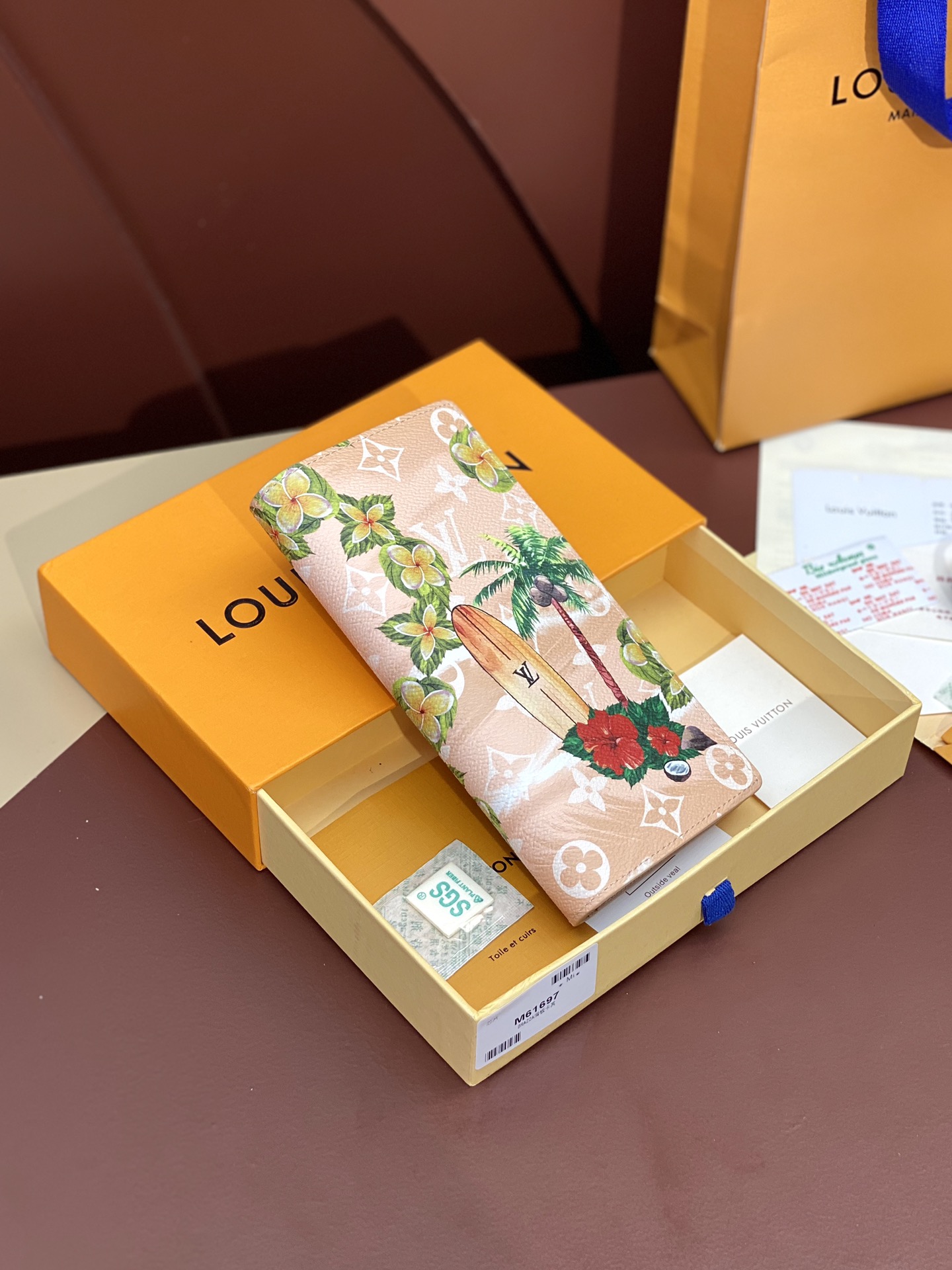 TOP Louis Vuitton LV Monogram Eclipse Wallet 19X10cm - Khaki