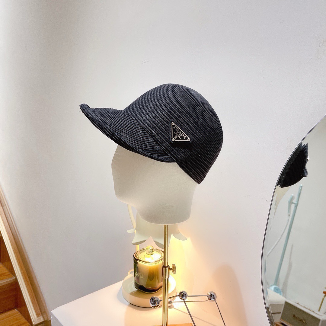 TOP PRADA Woven Hat - 3 Color