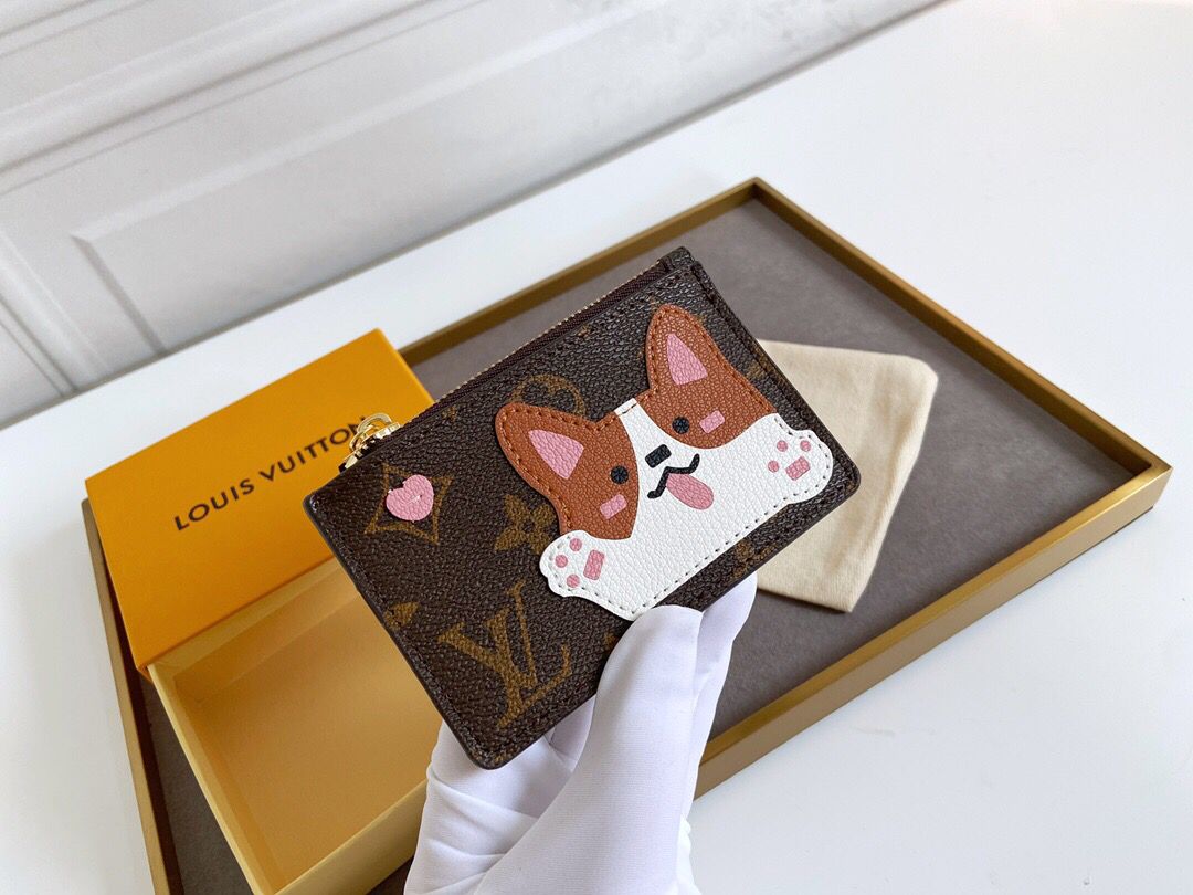 TOP Louis Vuitton LV £V Zippy Card Holder - Puppy