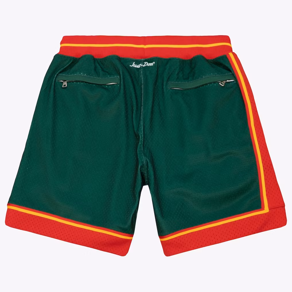 Seattle SuperSonics Green M&N x Just Don 1996-97 Fashion Shorts