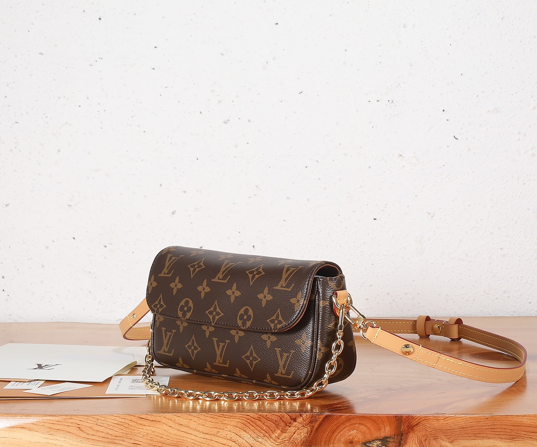 TOP Louis Vuitton LV Wallet On Chain Ivy Handbag - 23.5x12x4.3CM