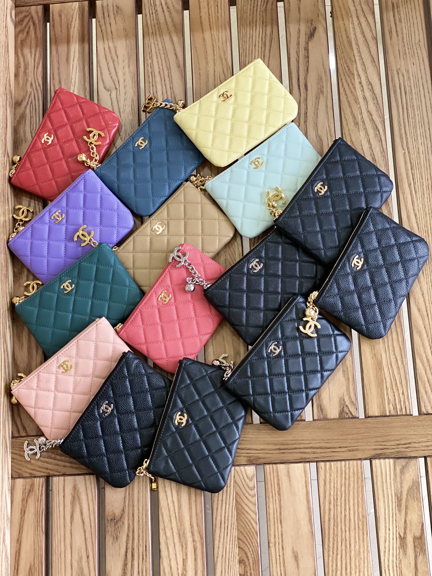 TOP CHANEL Pendant Zero Wallets 11.5*7cm - 15 Colors