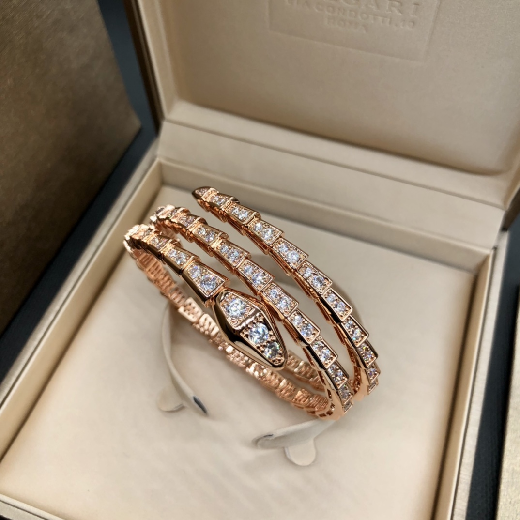 TOP BVLGARI Serpenti Viper Bracelet - 2 Color