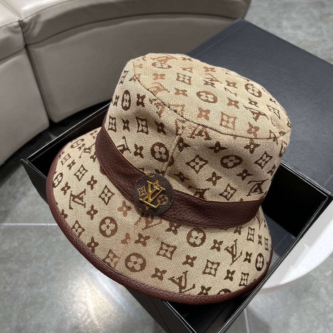 TOP Louis Vuitton LV New Fisherman Hat - Brown