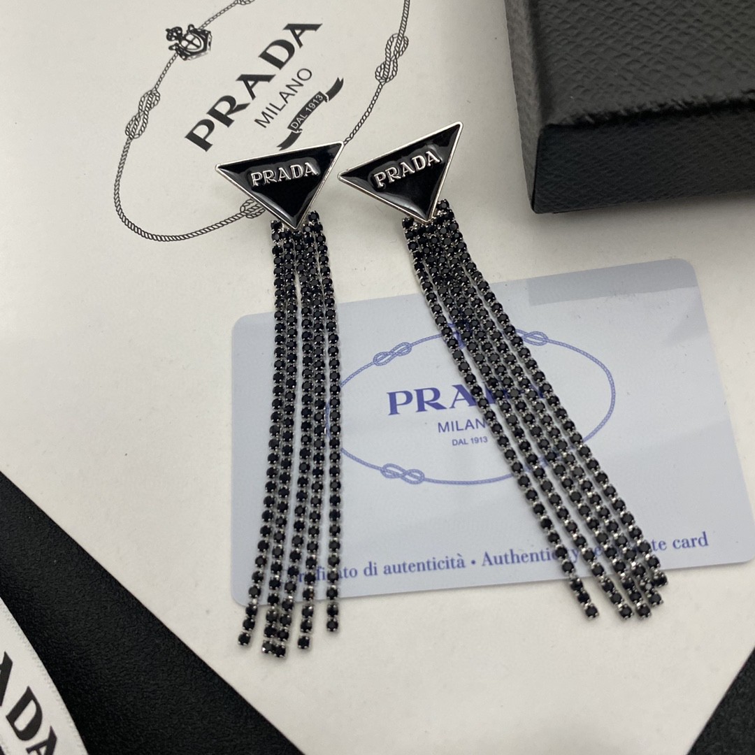 TOP PRADA  Earrings - Black