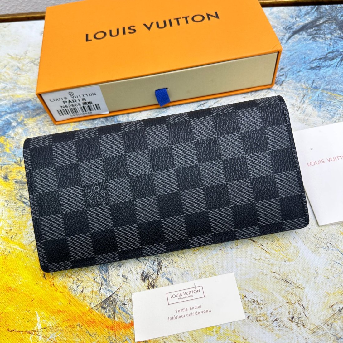 Louis Vuitton LV Brazza Flip Wallet N62665(Replica)