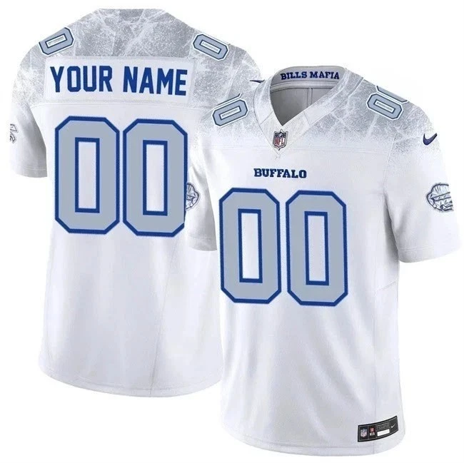 Custom Buffalo Bills 2025 Rivalries Collection Limited Jersey - White