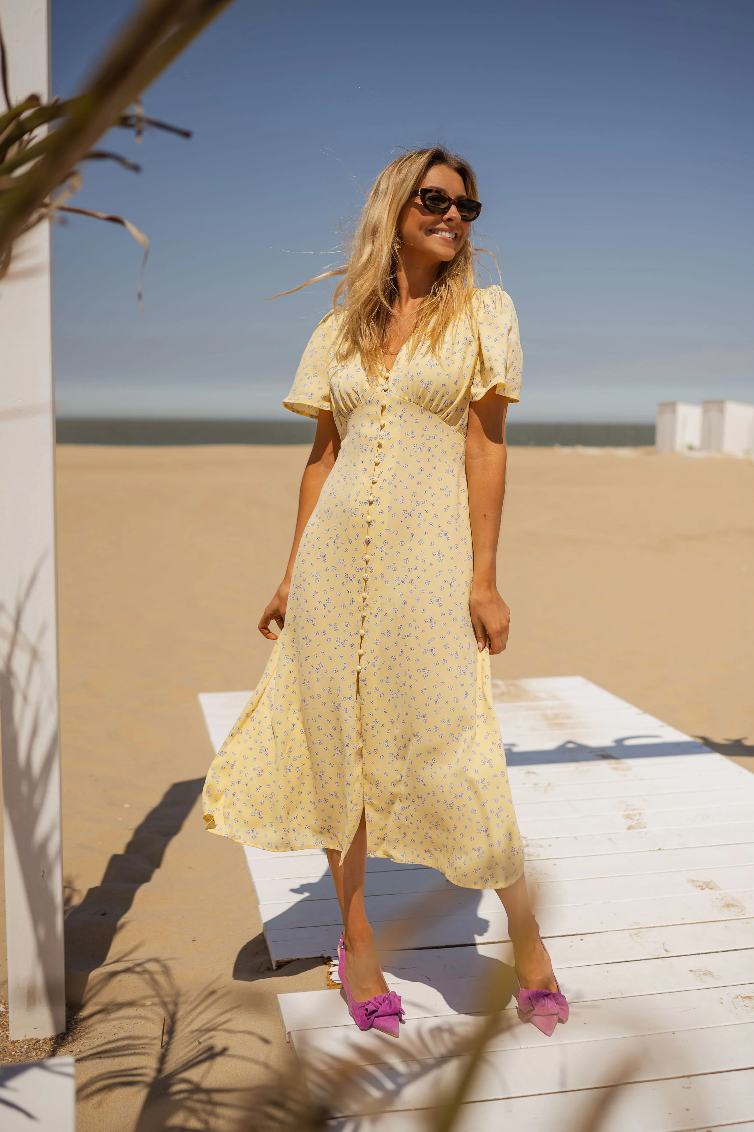 Sutton dress - yellow