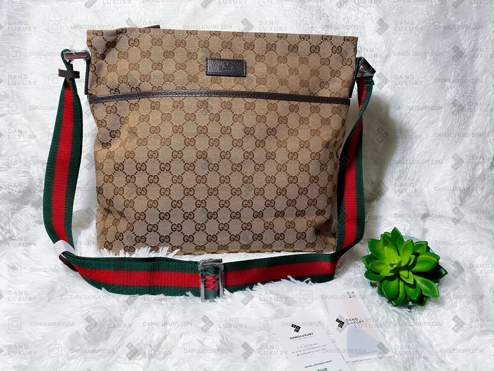 TOP GUCCI Supreme Messenger Shoulder Bag
