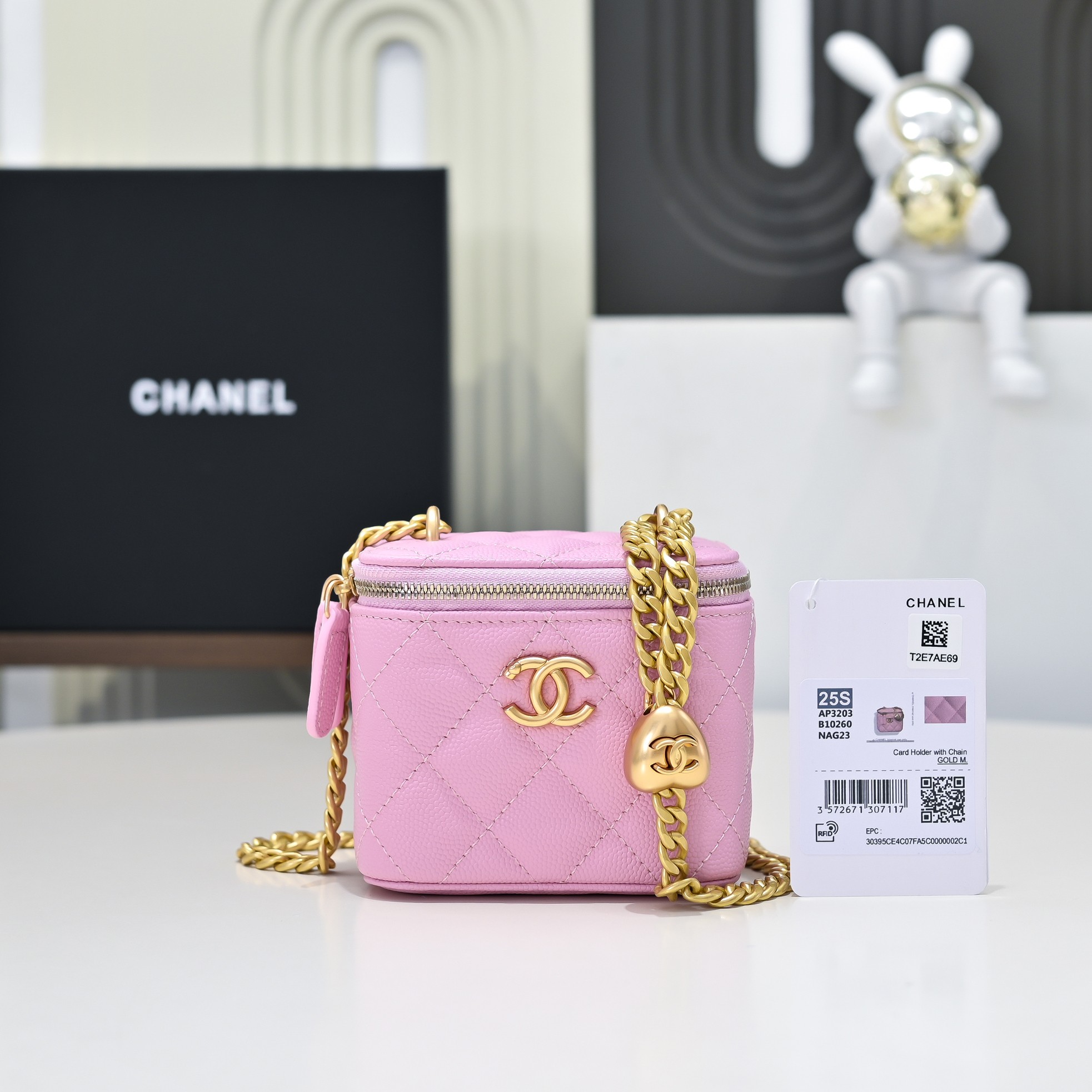 TOP CHANEL Vanity Case 𝟣1*8.5*7c𝑚/𝟣7*9.55*8𝑐𝑚 - 2 Color