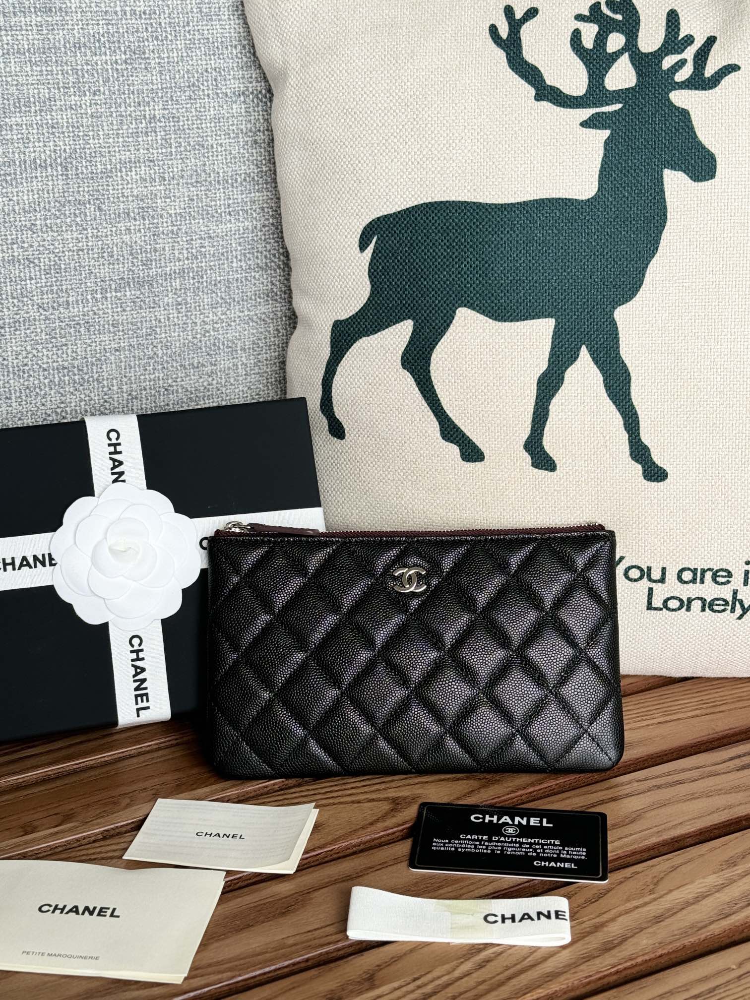 TOP CHANEL Lozenge Wallet 20*12.2*1cm