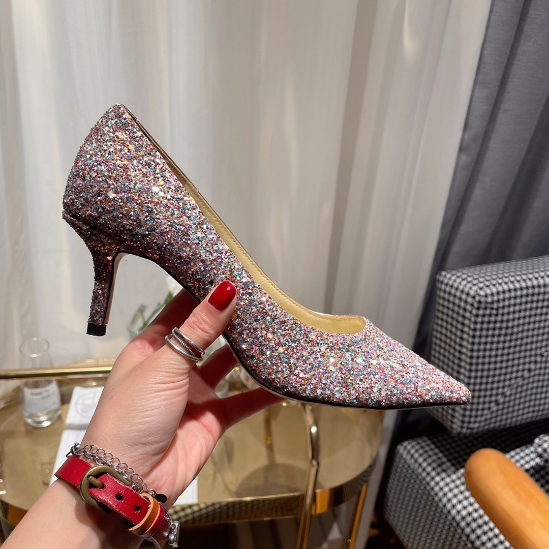 Jimmy Choo Love Flat cusp  Slide Sandal (Replica)